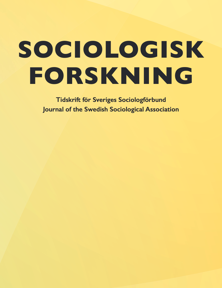 Sociologisk Forskning nr. 1 år 2026