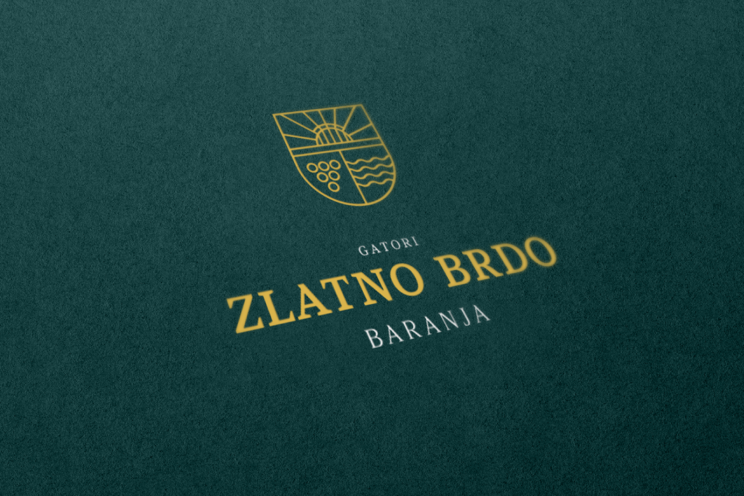  Visual identity and labels for Zlatno Brdo wines. 
