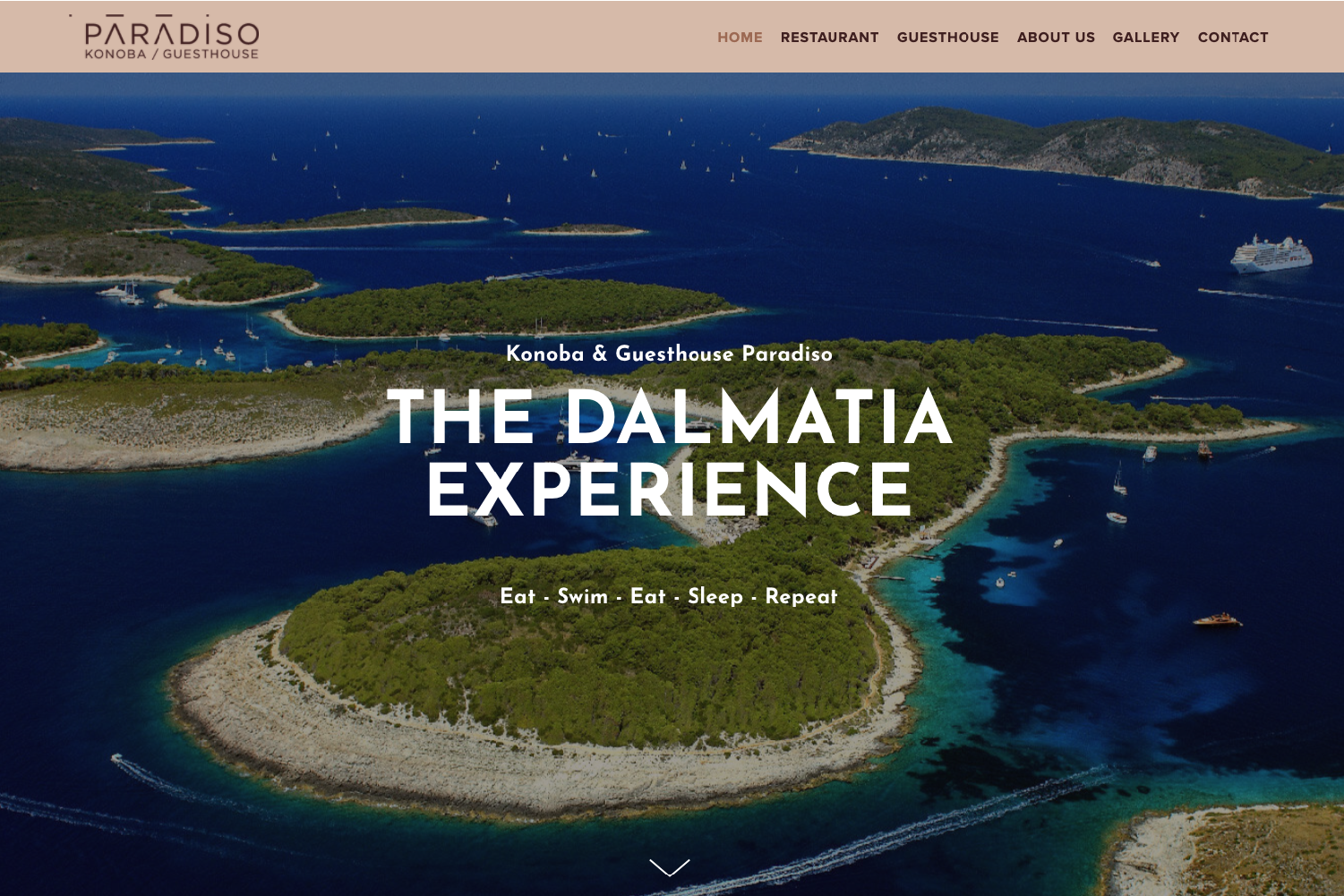  Website for Konoba-Guesthouse Paradiso 