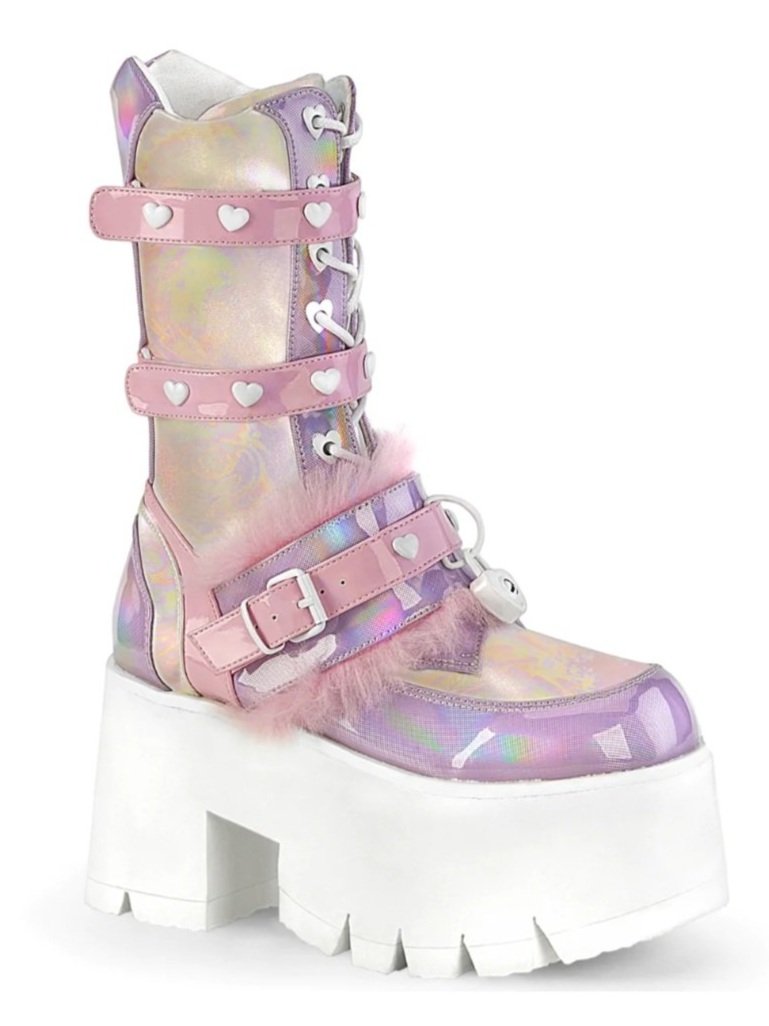 cute girly rave boots