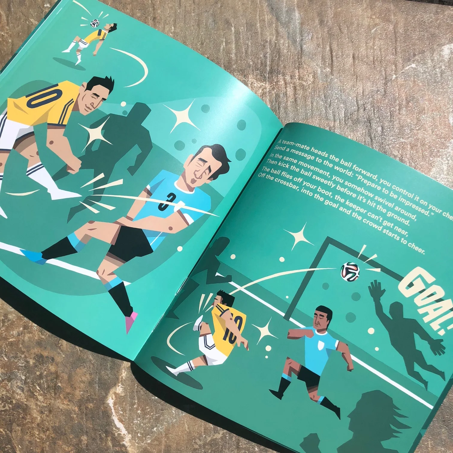 ► Age 3–10 years (plus football fans of any age) ► Content 40 pages, printed in colour ► Language English ► Size 216mm x 216mm ► Cover 350gsm matt art paper ► Pages 200gsm matt art paper ► Binding Softcover sewn and glued