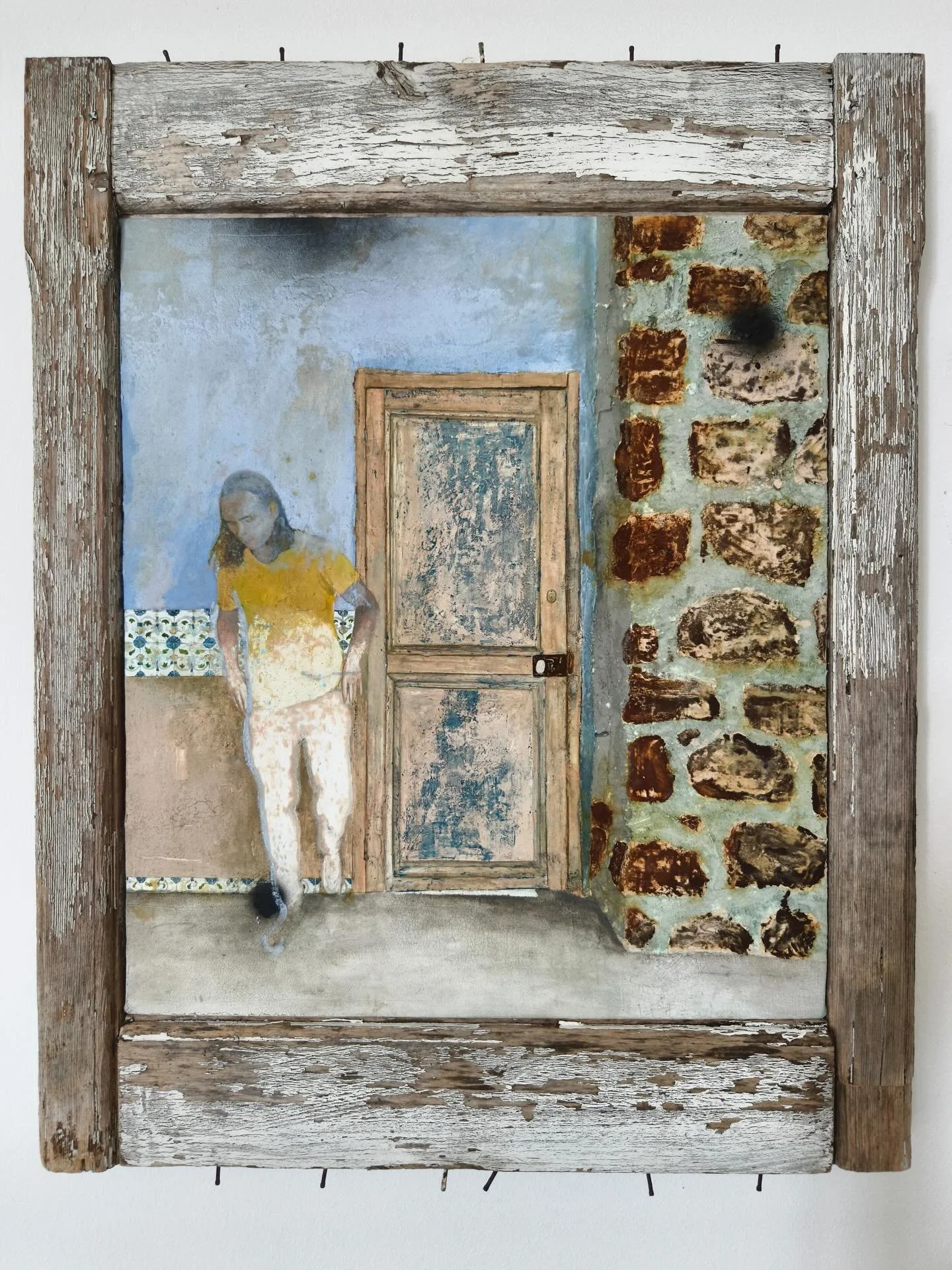 The making of a (heavy) painting @caseybquiet 
.
.
.
📸 @keil3r 
#caseybolding #alfrescopainting