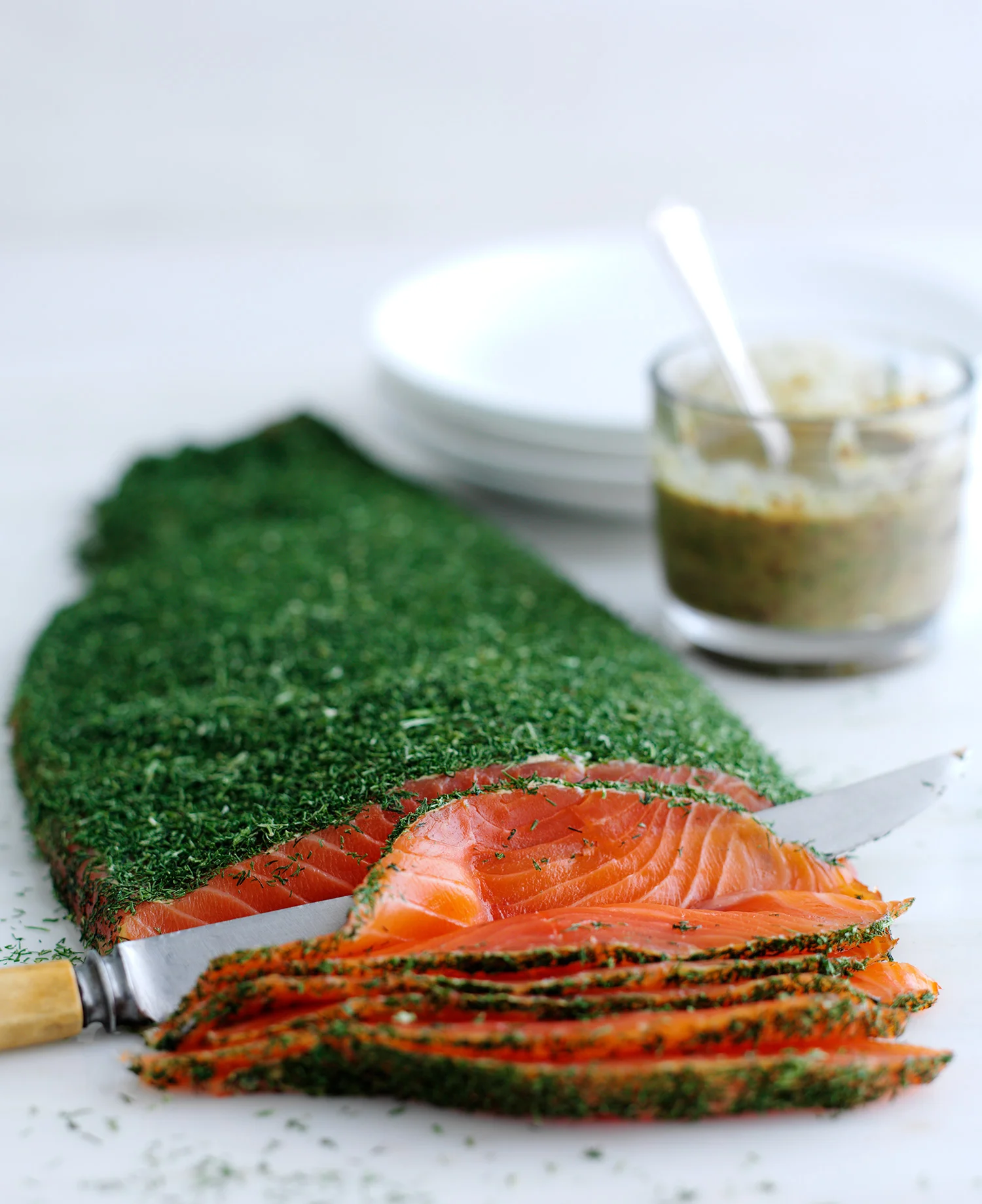 gravadlax with mustard relish