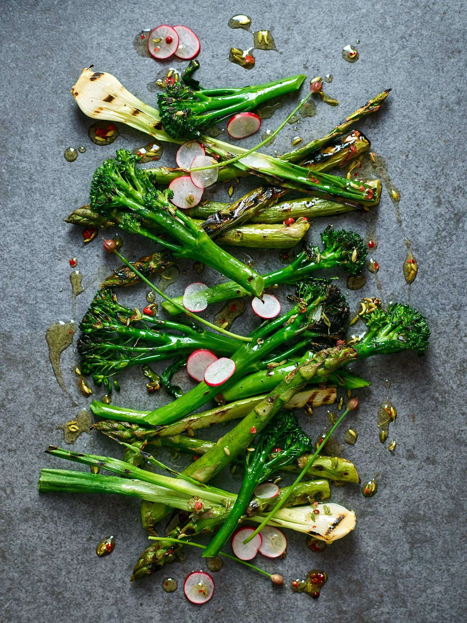 asparagus and broccoli