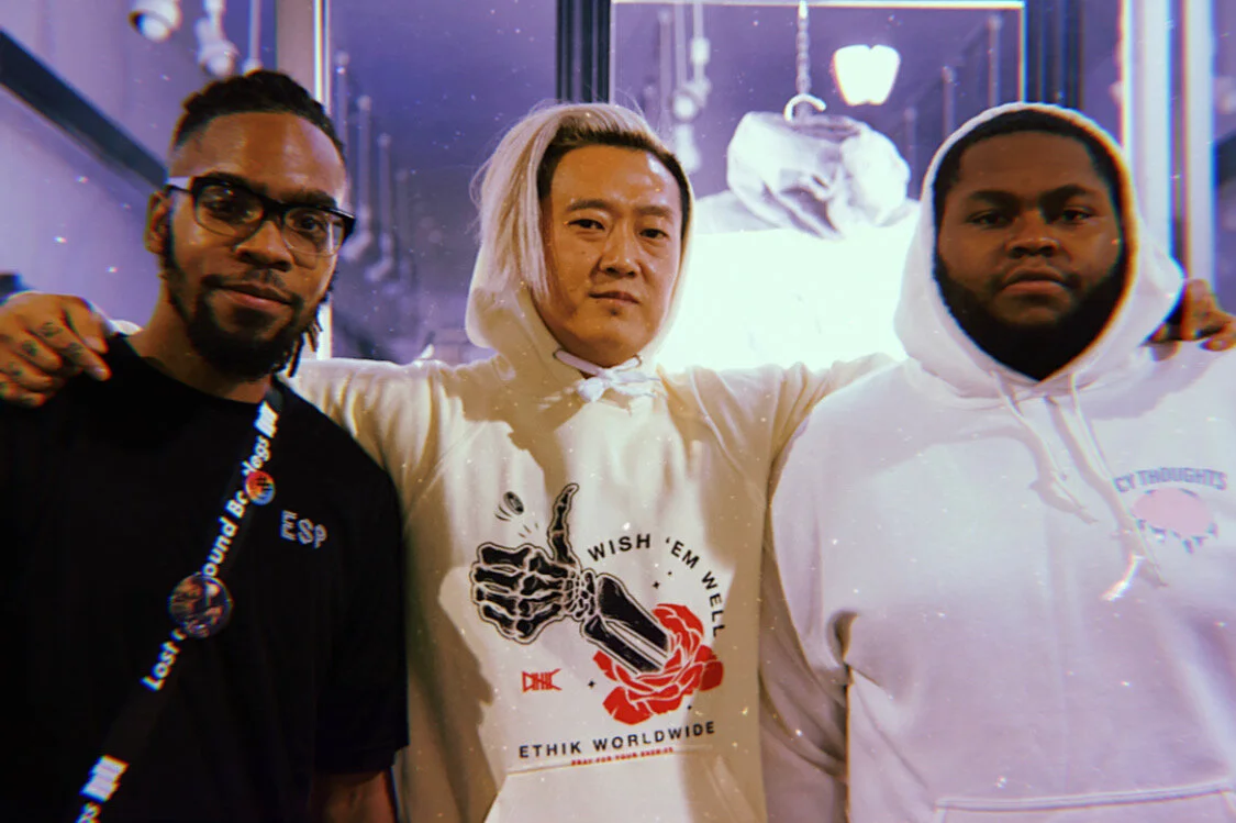 Left to right: Joshua Winters Editor & Project Manager at Icy Thoughts Magazine , Jimmy Whispers of Ethik Worldwide.