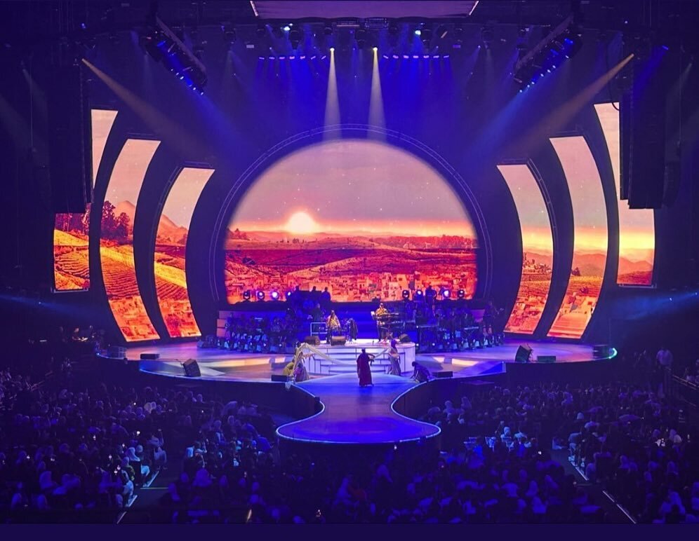 🎉 CONGRATULATIONS 🎉 to clients; Production Designer @rebeccabrower &bull; Content Studio and Video Designer @studio.flint @leoflint on the first night of the sell out stadium music concert &lsquo;A Night with Miami&rsquo; last night &bull; this lar