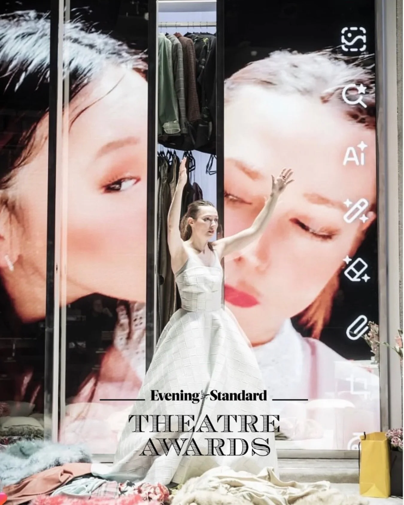 CONGRATULATIONS to Designer @rlvize on being shortlisted for Best Design tor her production of #themaids @donmarwarehouse in the 2025 @thelondonstandard Theatre Awards 
.
.
.
#rosannavize #londontheatre theatredesign theatredesigner design designer s