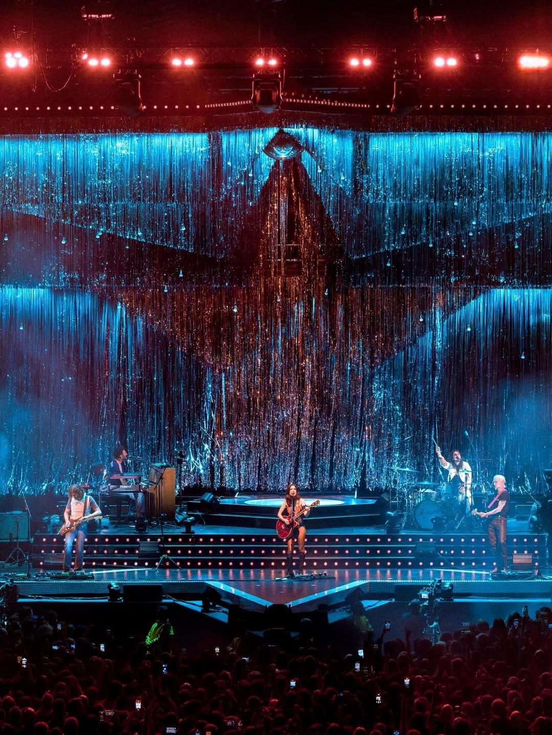 CONGRATULATIONS to Creative Director &amp; Designer @chiarastephenson on her beautiful work and collaboration with @wolfaliceband upon opening night in Manchester 💥 🪩
.
.
.
#chiarastephenson #designer #design creativedesign music productiondesign p