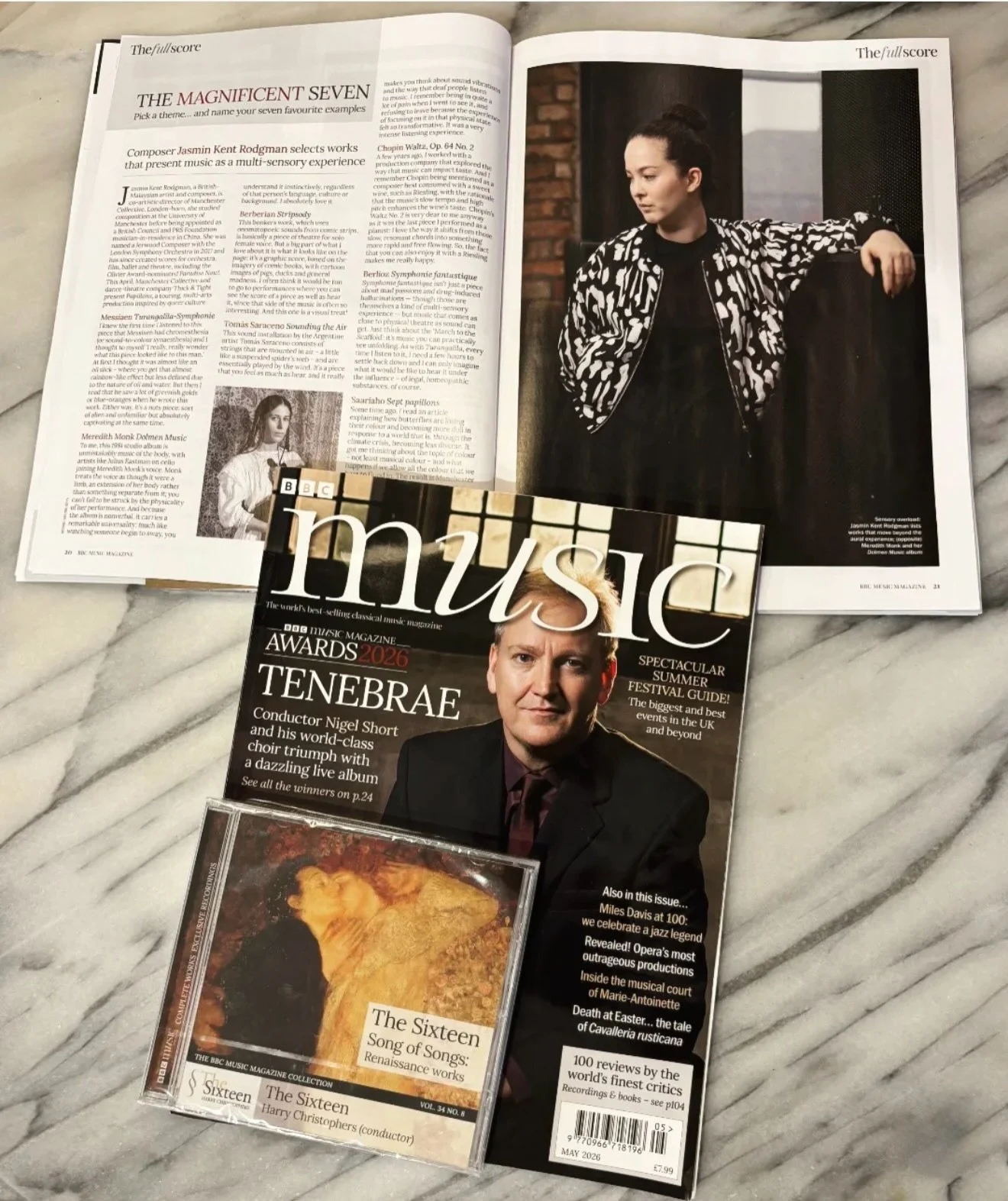 The gorgeously talented Composer @jasminkentrodgman featured in BBC Music Magazine 🎵 

The Magnificent Seven spotlights artists shaping the future of classical music&mdash;and Jasmin&rsquo;s voice sits right at the heart of that shift.

British&ndas