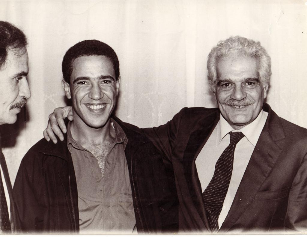 AbdelBaky with the unforgettable Omar Sharif