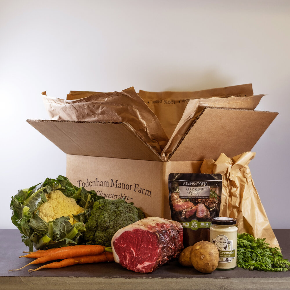 Roast Beef Meal Box - Feeds 4 People — Todenham Manor Farm