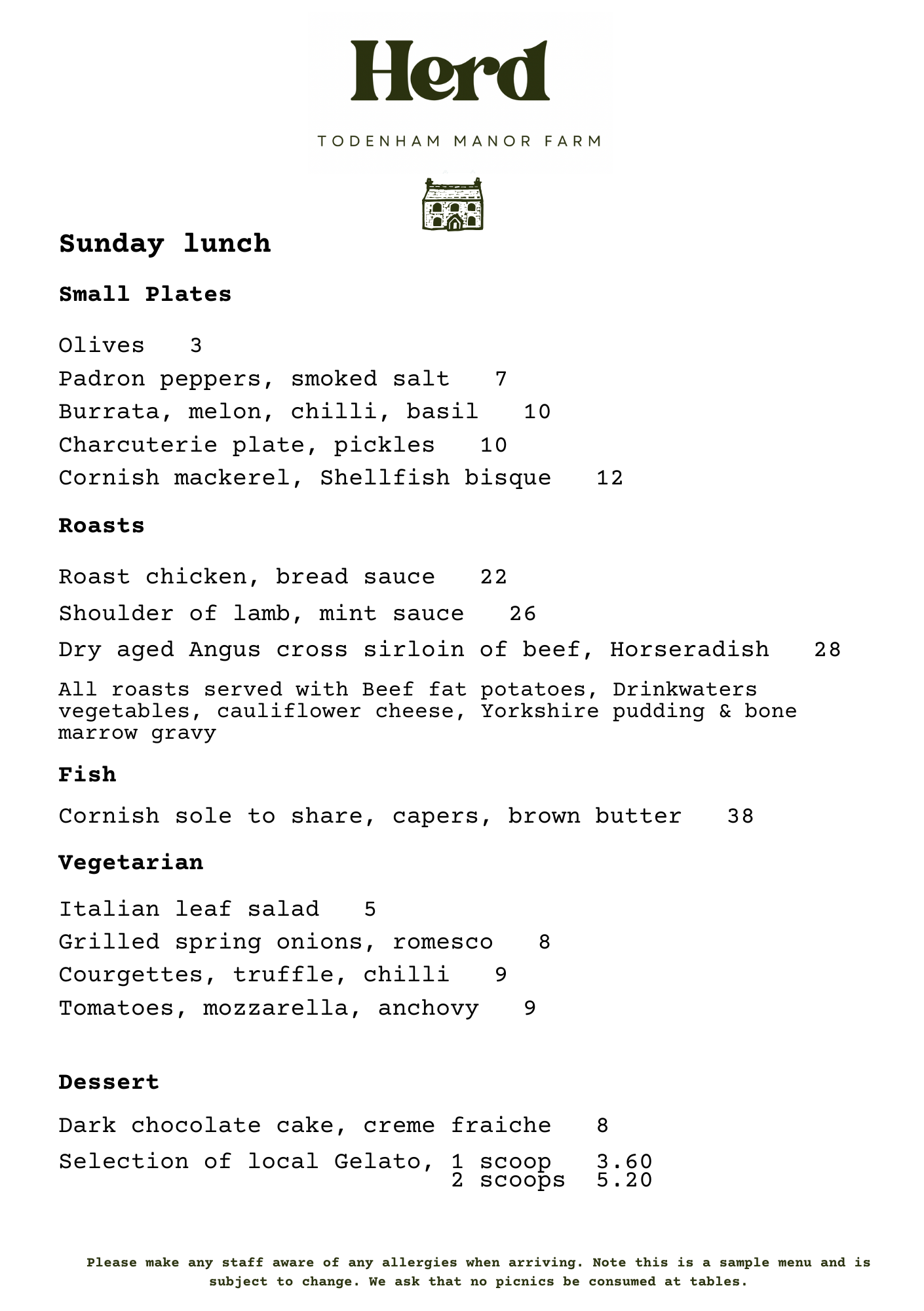 Heard Menu.pdf Cotswold Restaurant - Visit HERD a Farm-to-Table restaurant