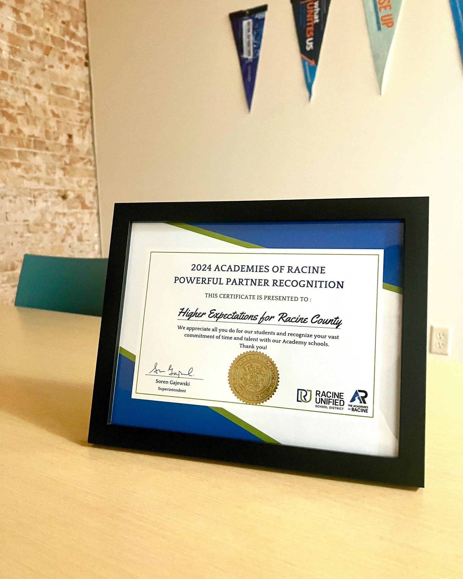 We're excited to share that Higher Expectations for Racine County was awarded the 2024 Academies of Racine Powerful Partner Recognition by @racineunified. We're proud to stand alongside our community in supporting education and fostering success. Tha