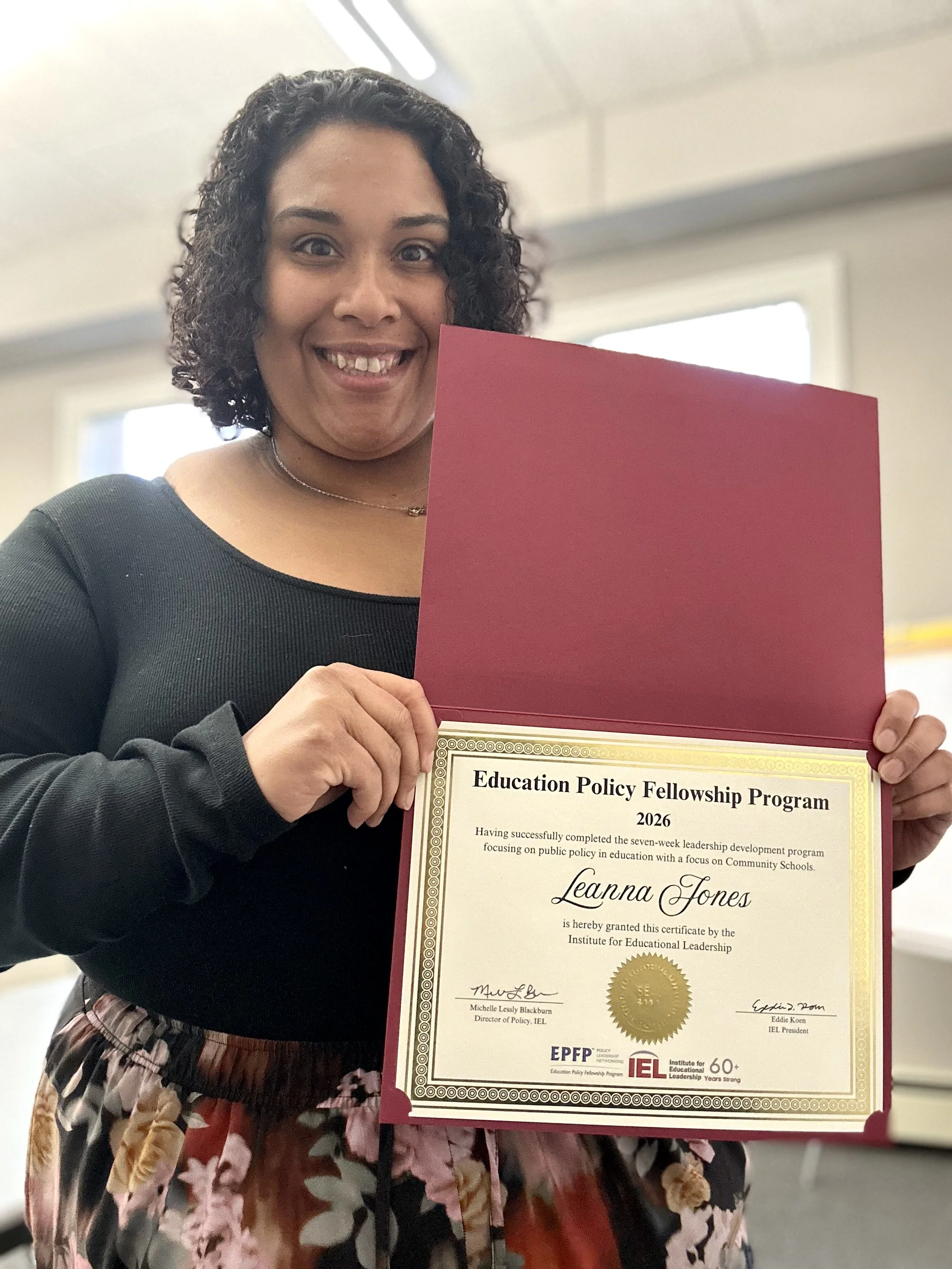 Leanna Jones Completes National Education Policy Fellowship