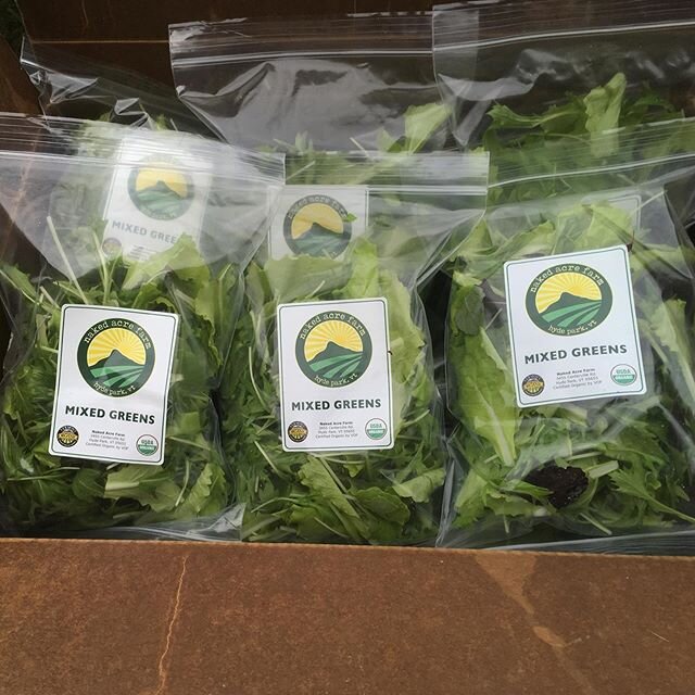 Mixed greens headed to @blackdiamondbbqvt for the Black Diamond Survival Kit! There are so many goodies in this kit - head over to @blackdiamondbbqvt to see the list! And you may want to do yourself a favor and get some take-out too. Those guys are a