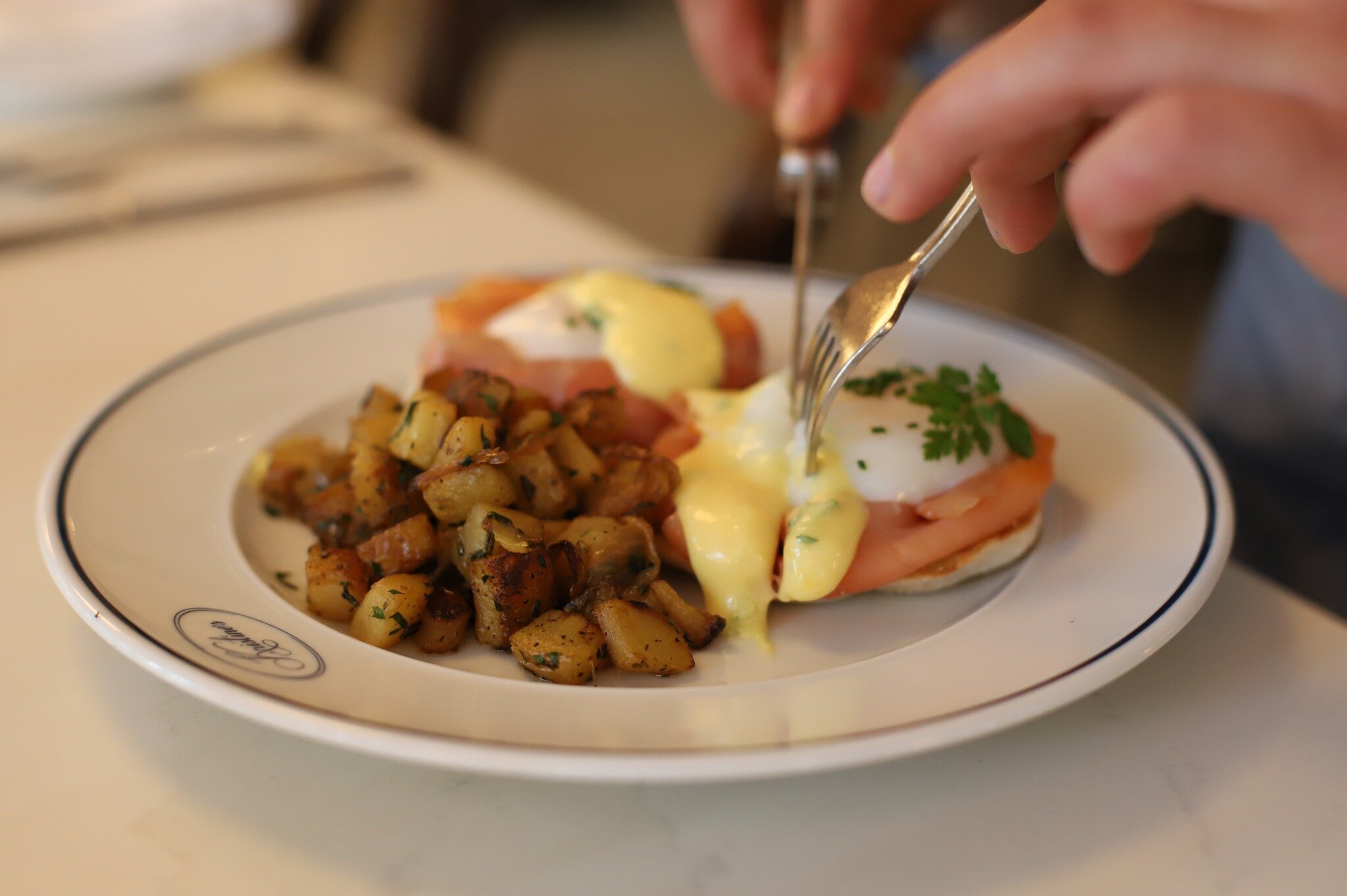 Our classic &amp; delicious Eggs Benedict is available for Brunch all weekend long. Book now on Resy!