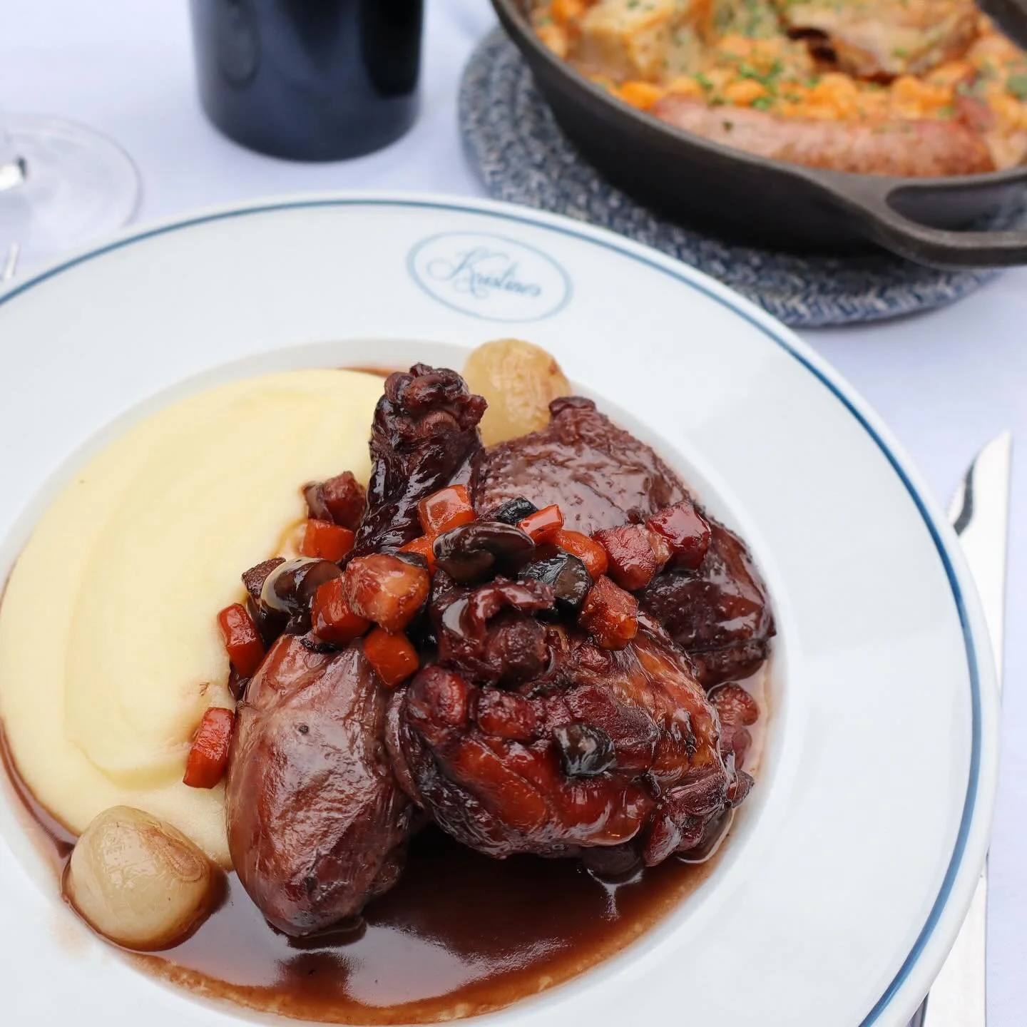 Who will you share a fabulous meal at Kristine’s with? Tag them below! 
Pictured here: Daube Nicoise and Cassoulet peaking in the background!