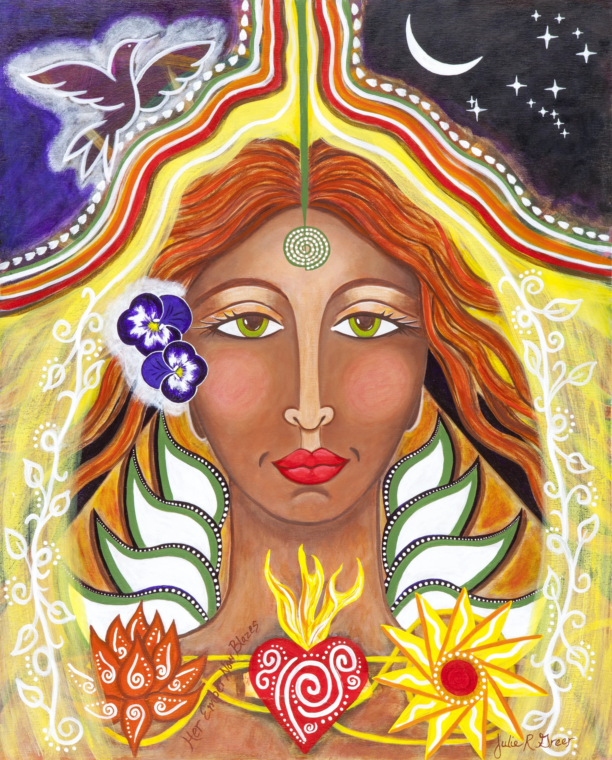 Her Ember Now Blazes