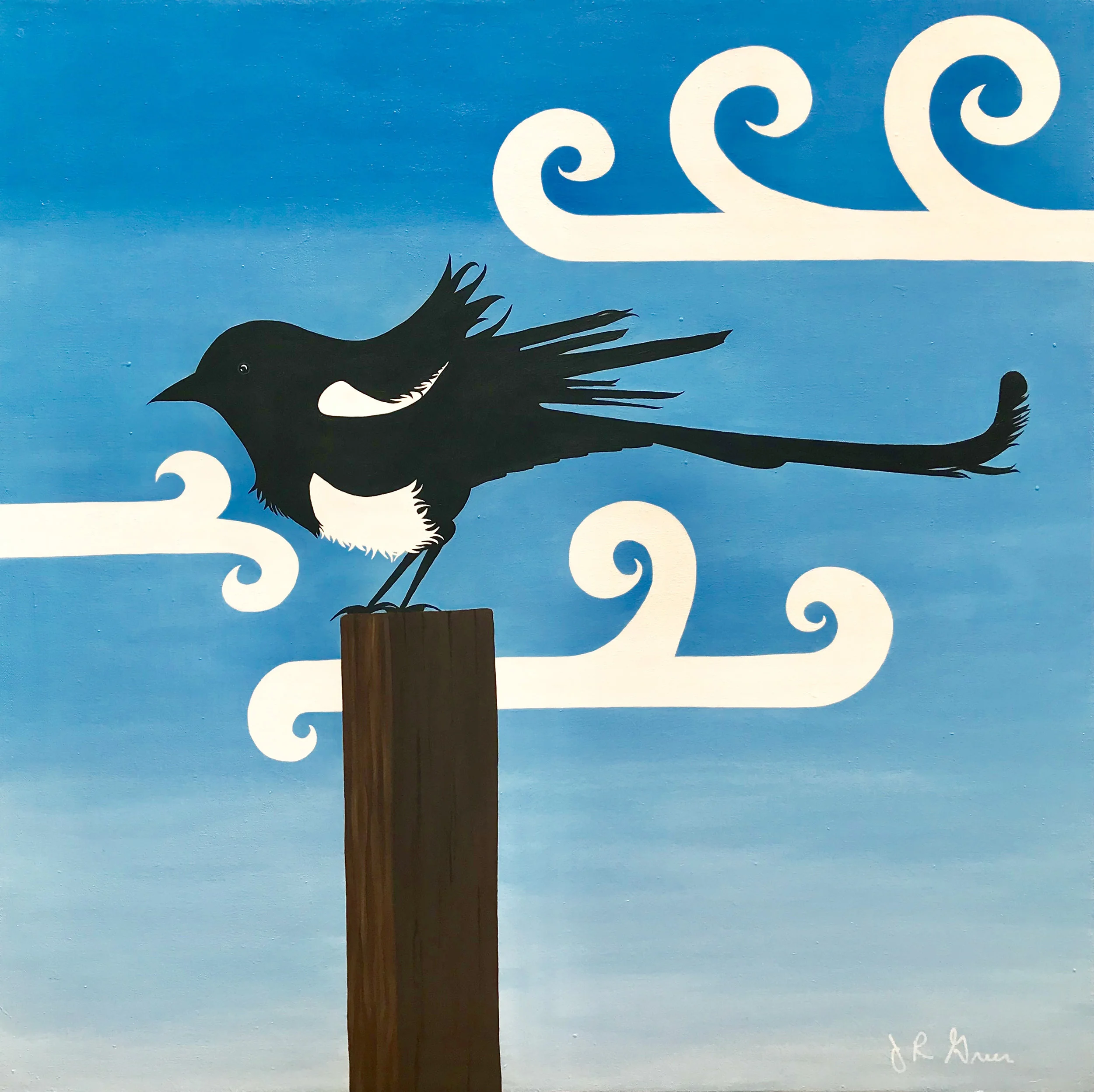 Magpie in the Wind