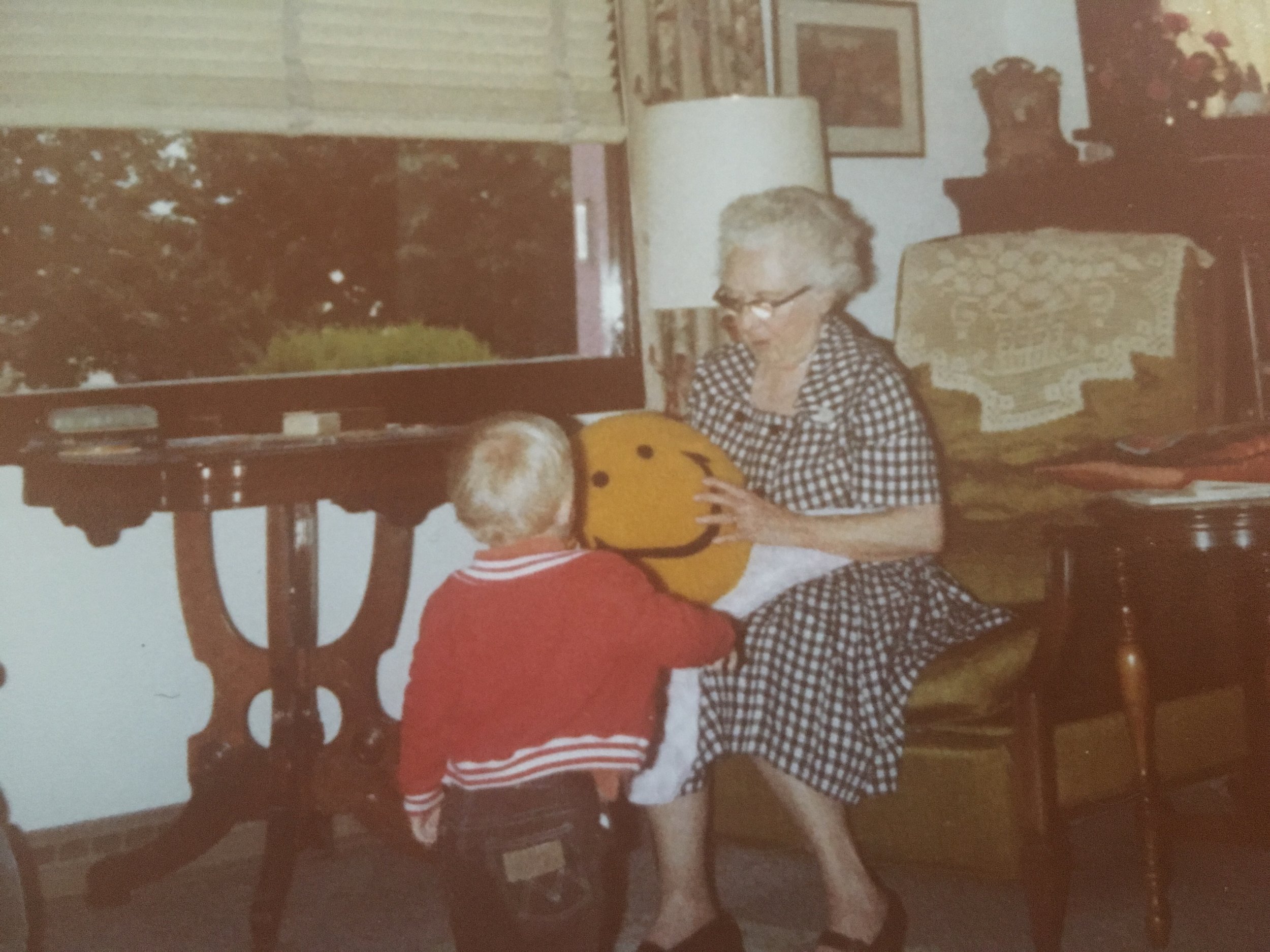 Aunt Lena with J.D.