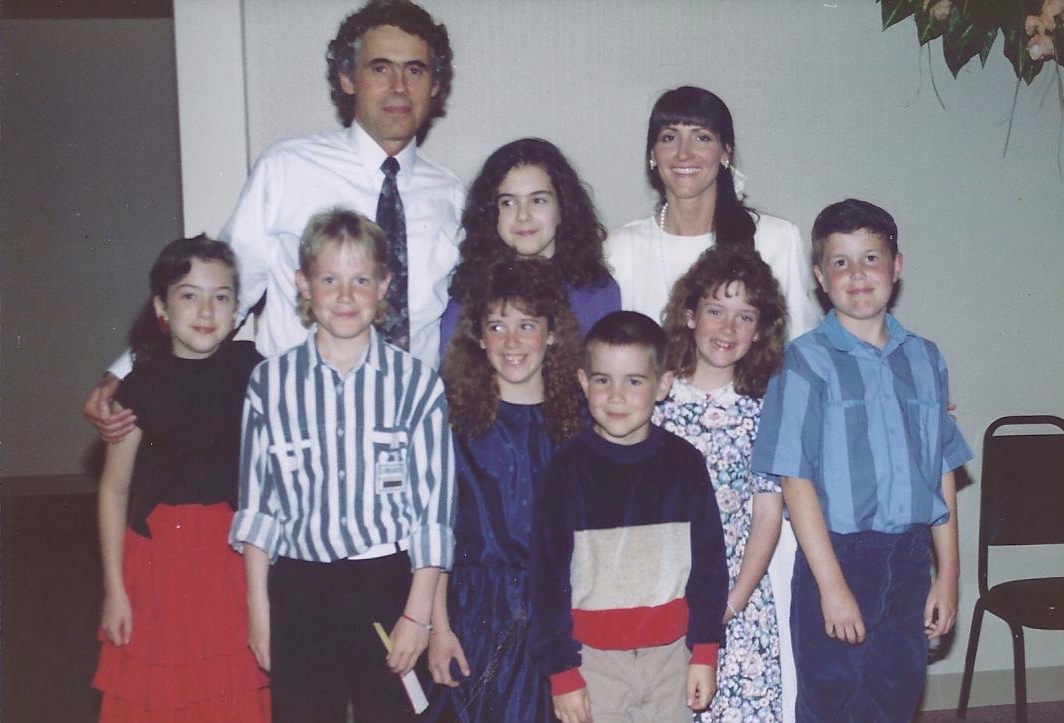 At our wedding, the nieces and nephews gathered around