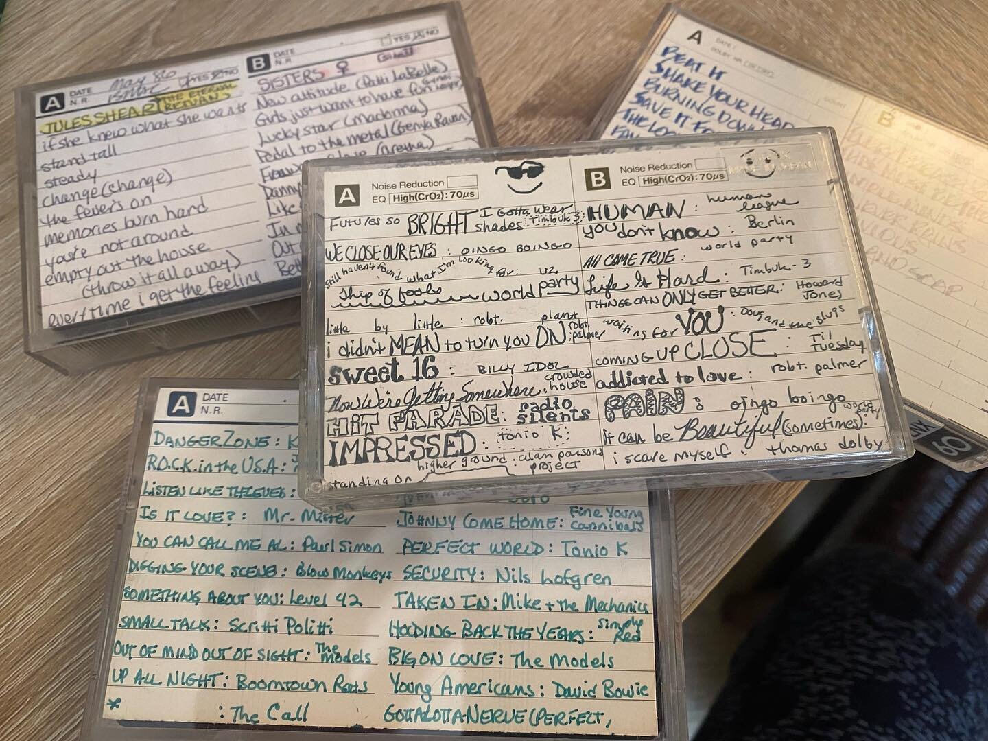 Listening to @lizprato talk about GenX and her book KIDS IN AMERICA inspired me to look for these old mix tapes that my dear friend @bonniemacaskill made for me back in the day. I was in the late edges of Boomer and too early for GenX but I was prett