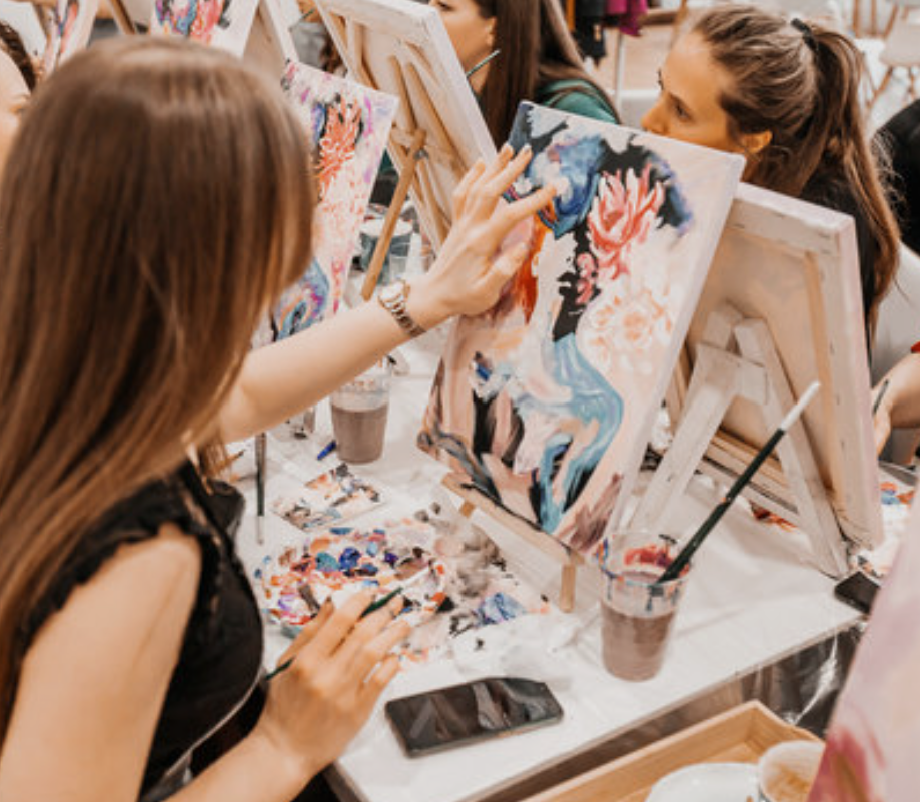 Crown &amp; Canvas: A Guided Art Workshop