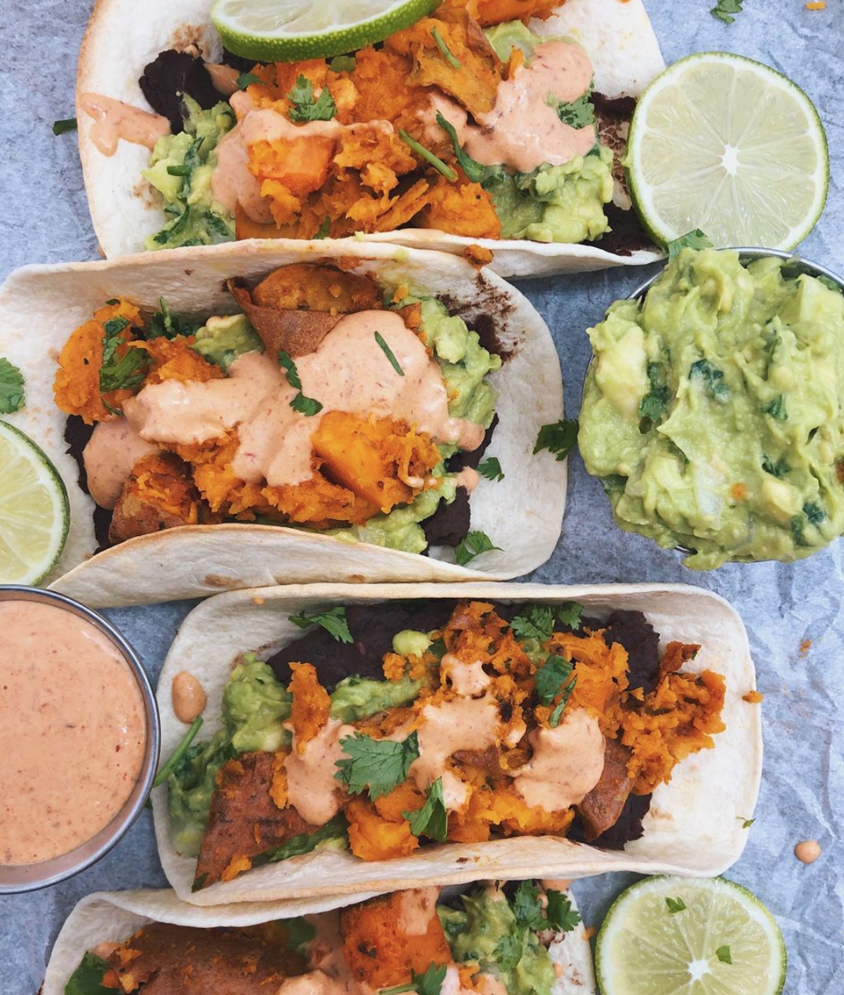 Sweet Potato Black Bean Tacos