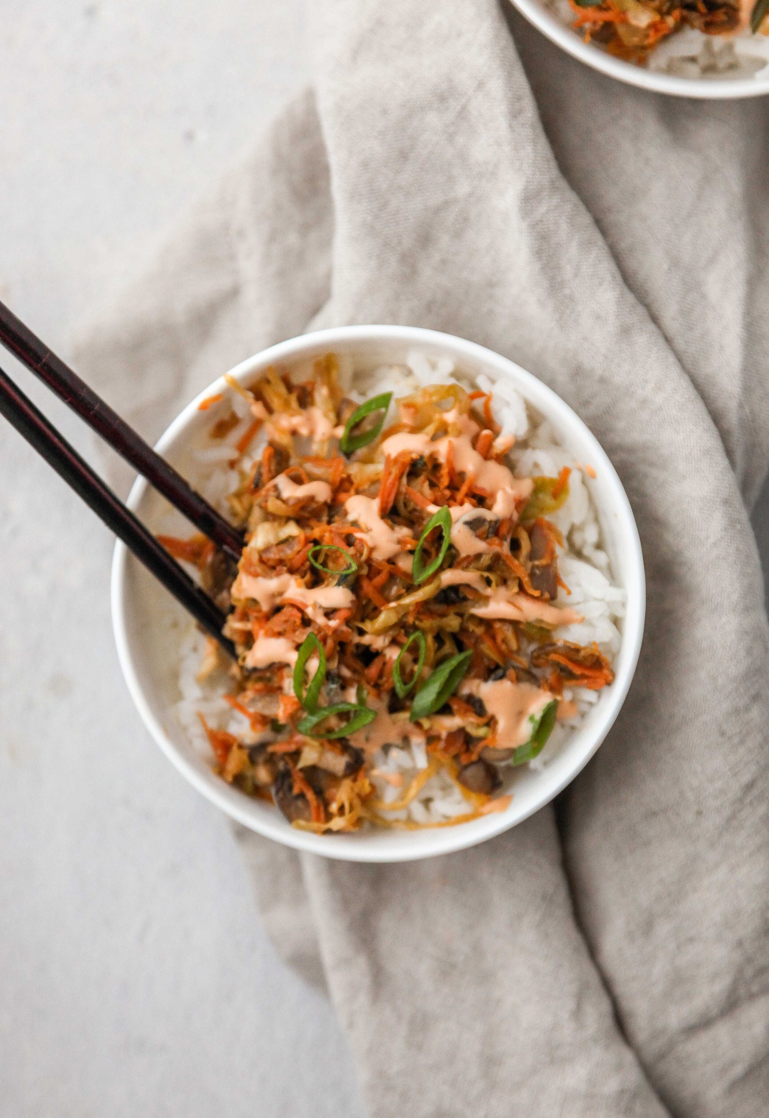 Vegan Egg Roll in a Bowl