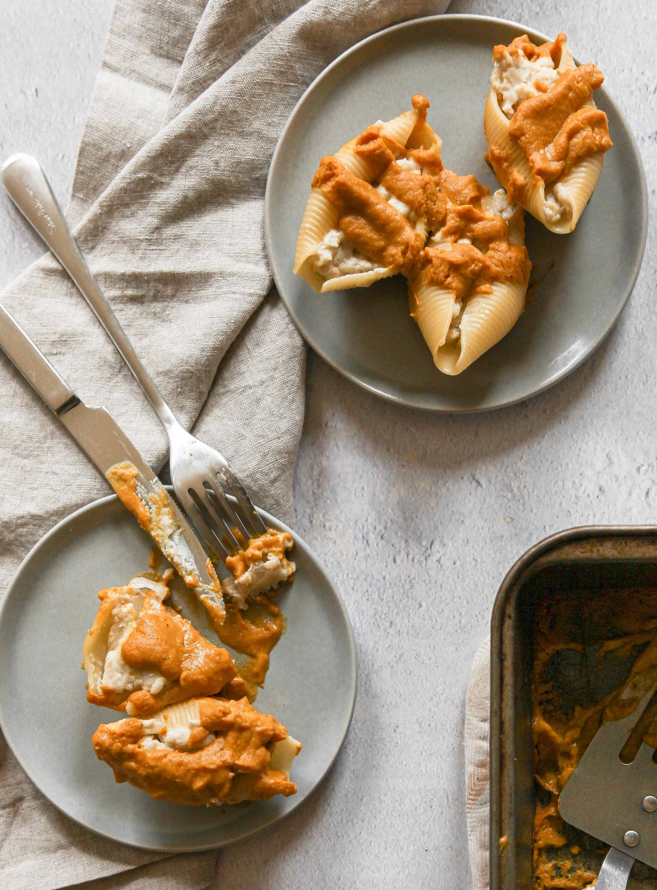 Stuffed Shells w/ Savory Pumpkin Sauce