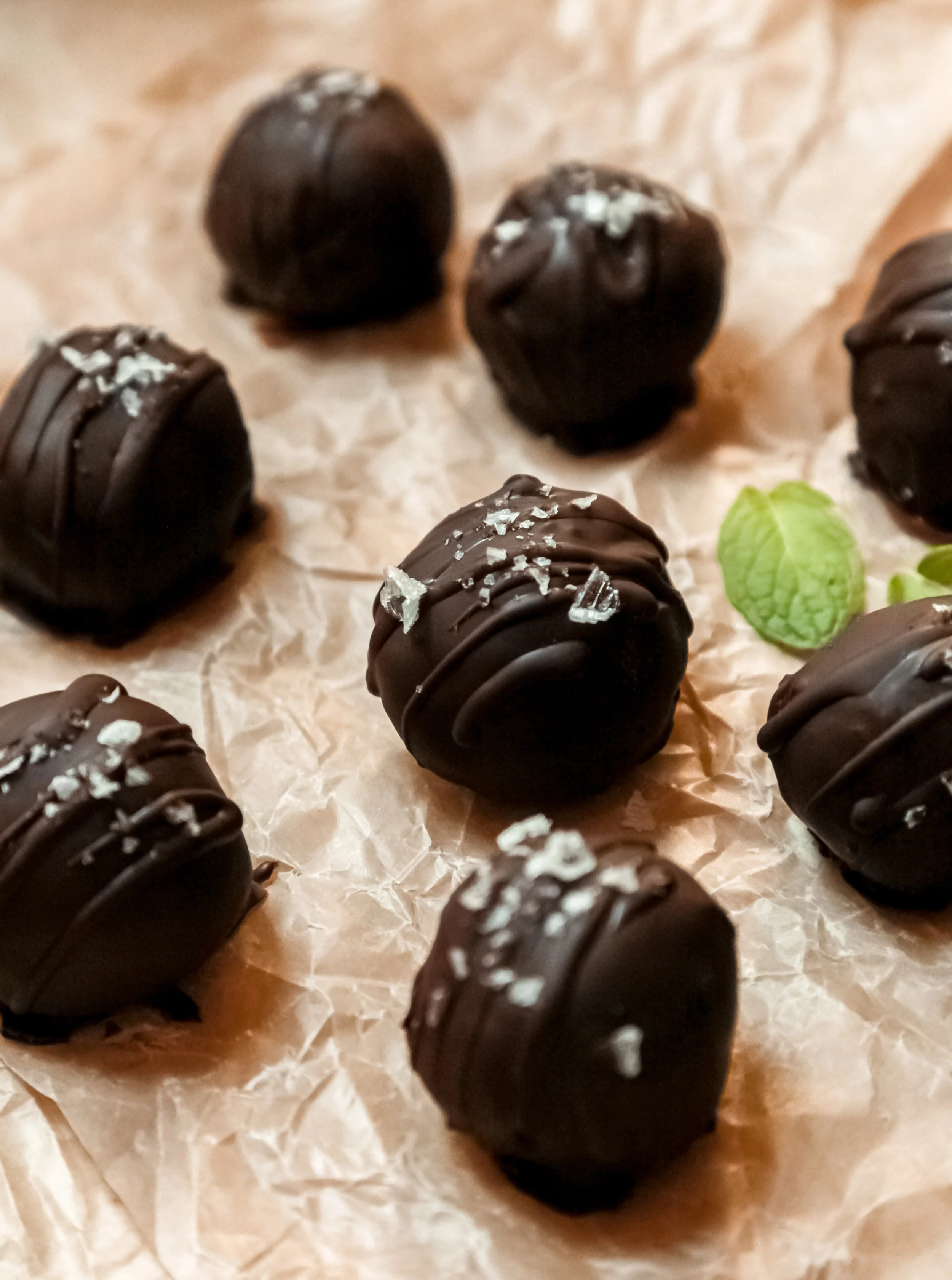 Mint Fudge Truffles