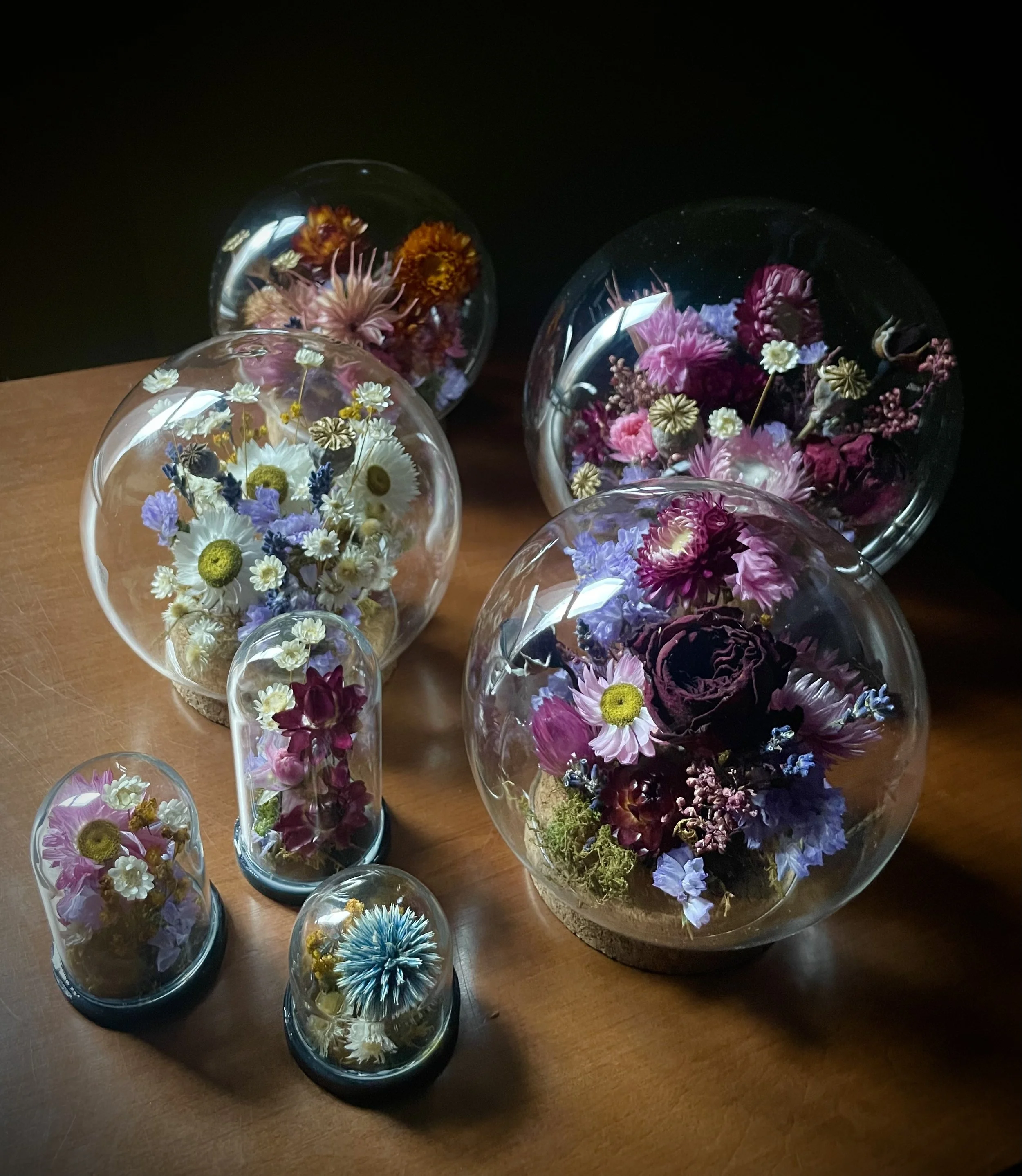 Crystal Ball & Mini Cloches