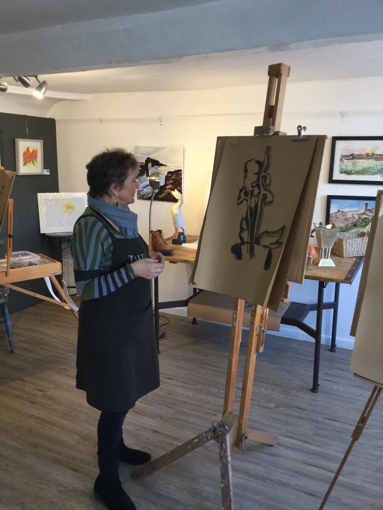 Caroline at Expressive Drawing workshop.JPG