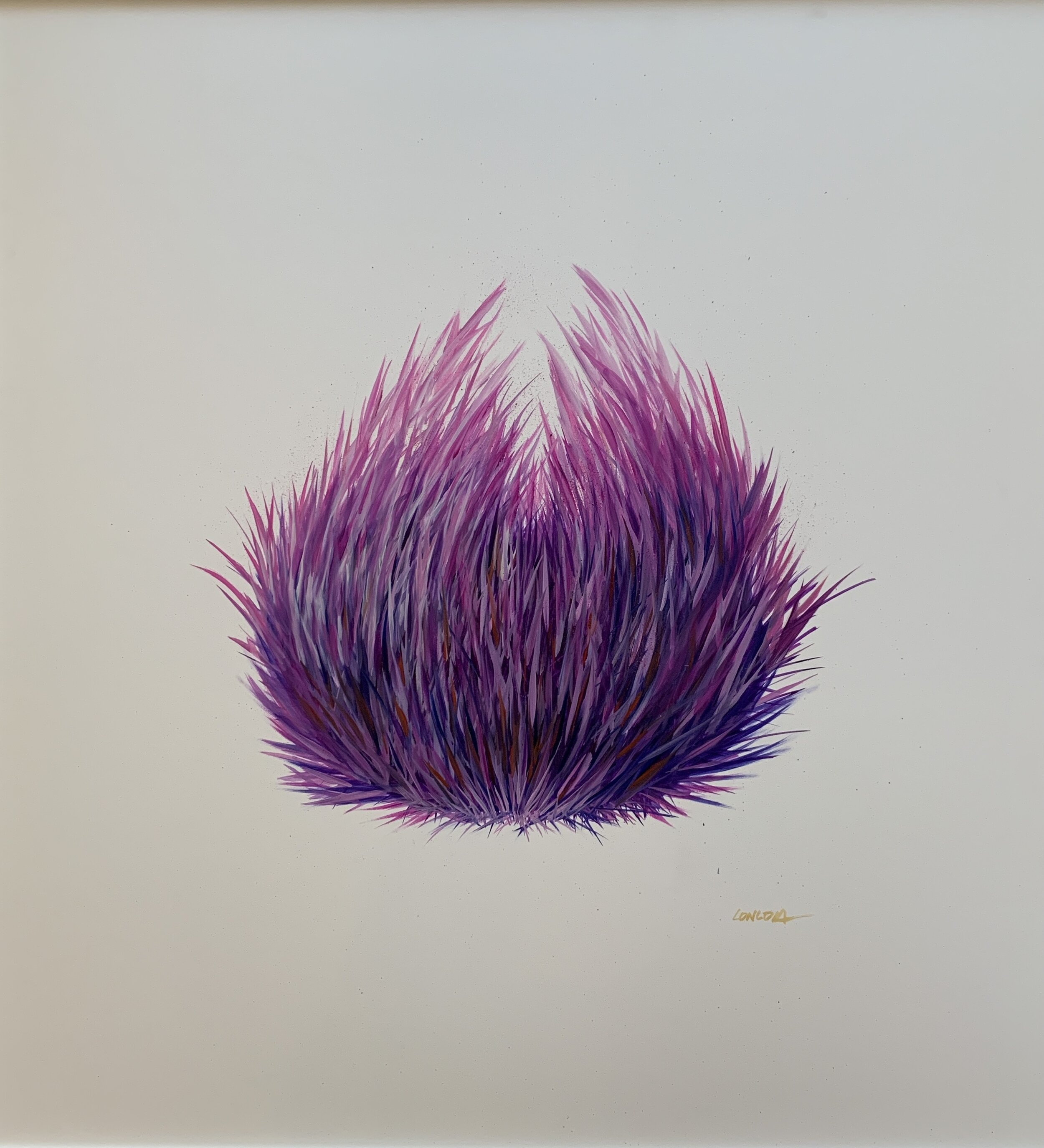 Purple Urchin 32" x 32"