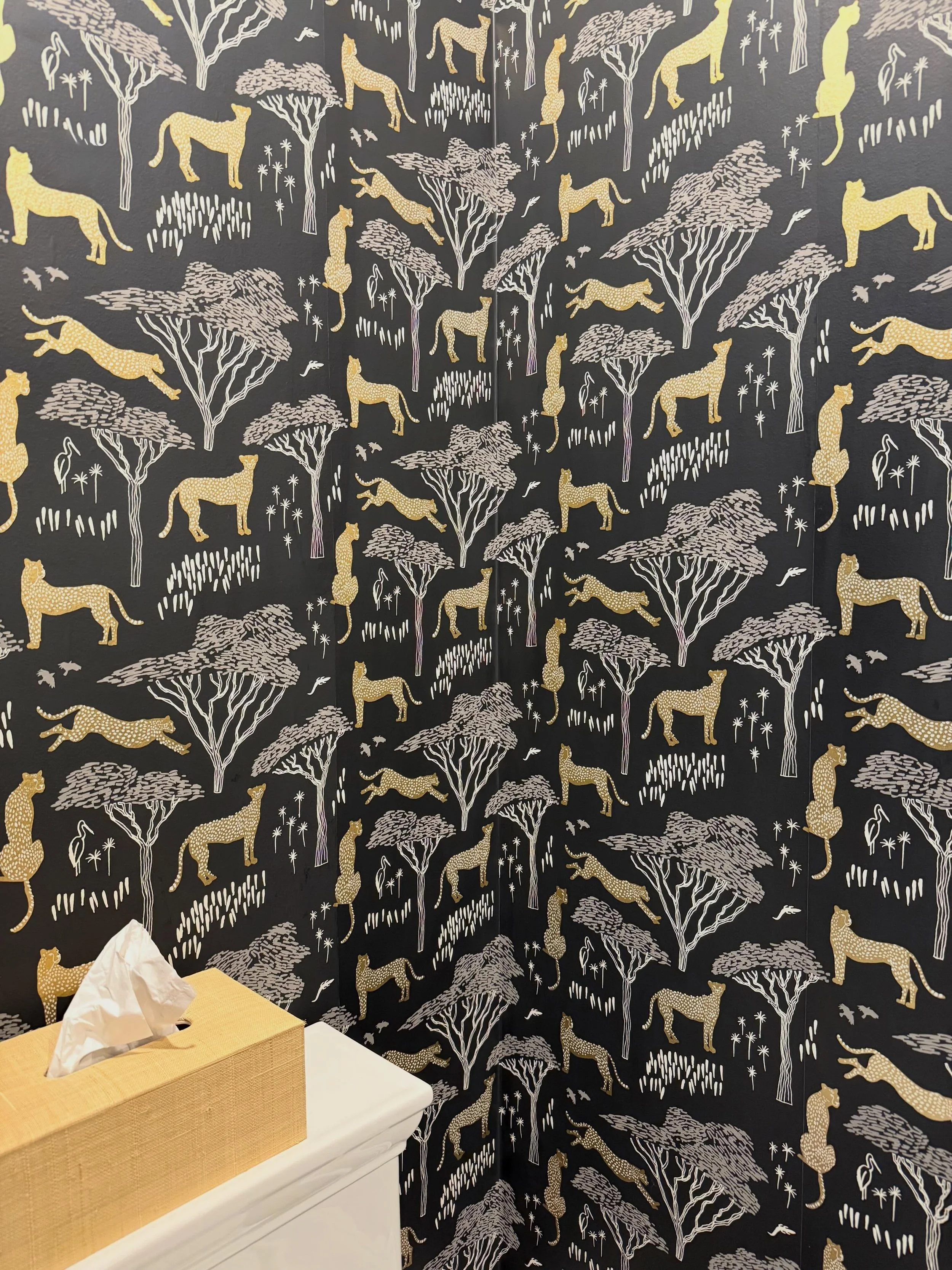 Just look at these delightful wallpapers! ✨

We were onsite today installing artwork in our client&rsquo;s home and couldn&rsquo;t resist sharing a glimpse of the sunroom and powder rooms. Thoughtful details like these bring personality, warmth, and 
