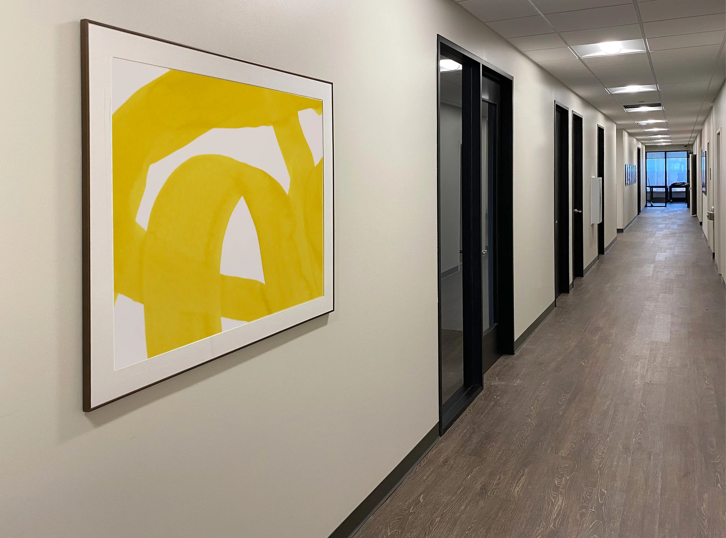 Contemporary Art in Corridor - Interior Design