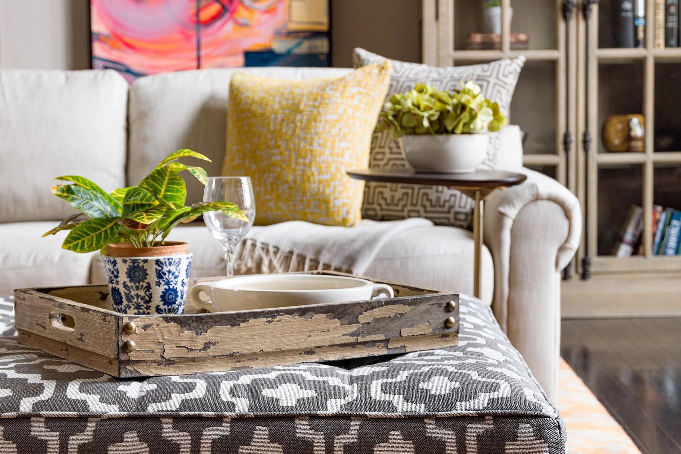 Casual Luxe Living Room Detail