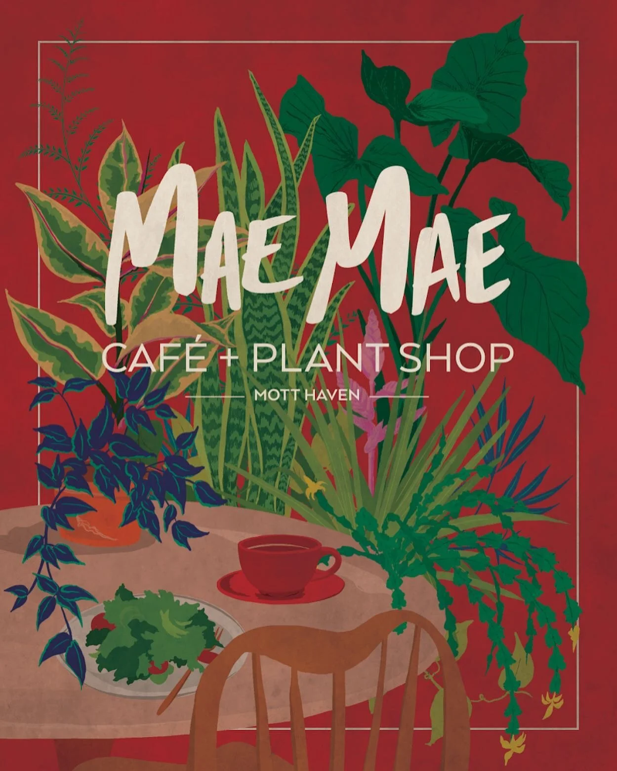 I was delighted to put the brand together for Mae Mae, a new neighborhood plant-based cafe + Plant Shop In the Bronx, NY.🪴More to come! #earthday #plantbasedfood