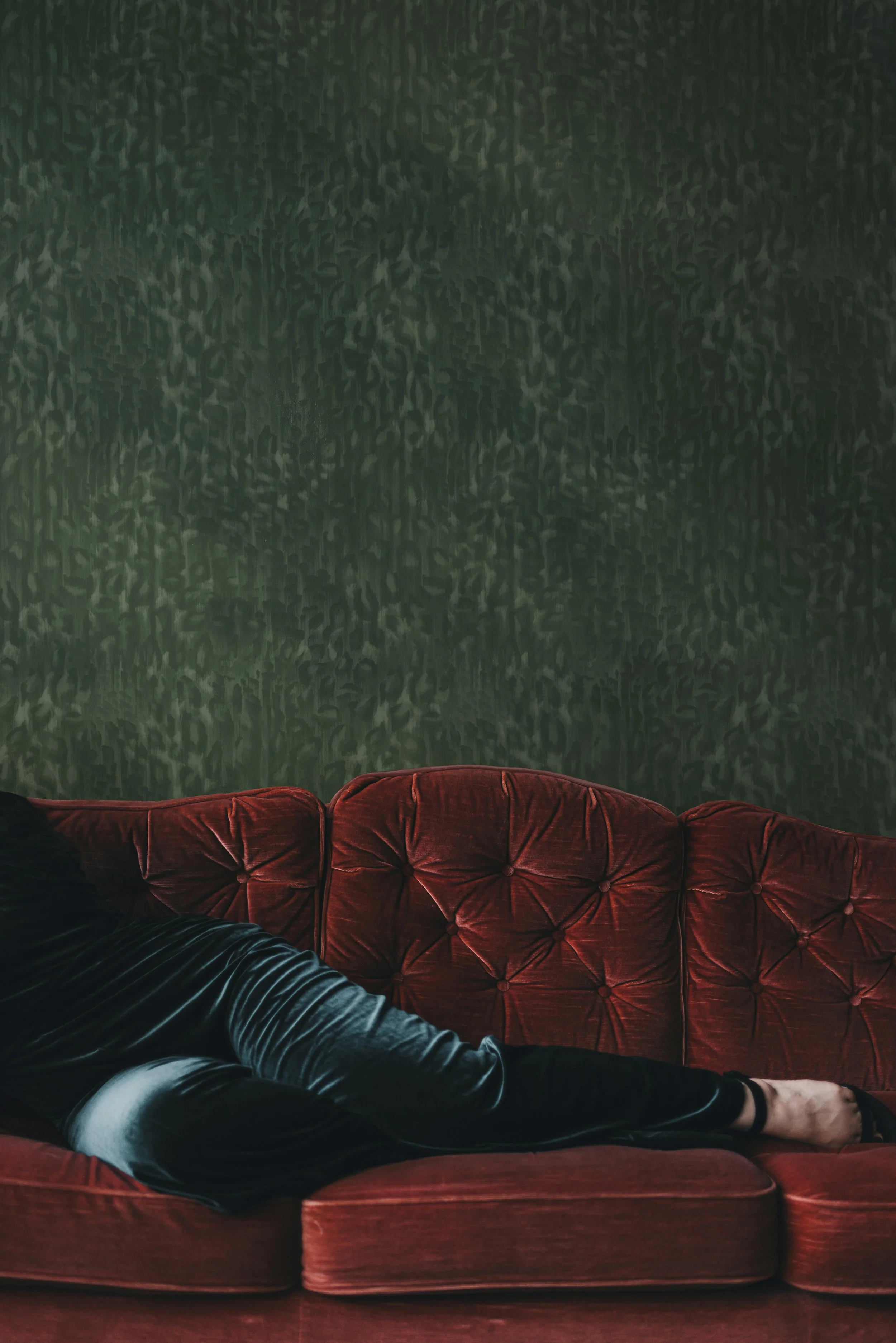 Jo Wallpaper - Slate Green