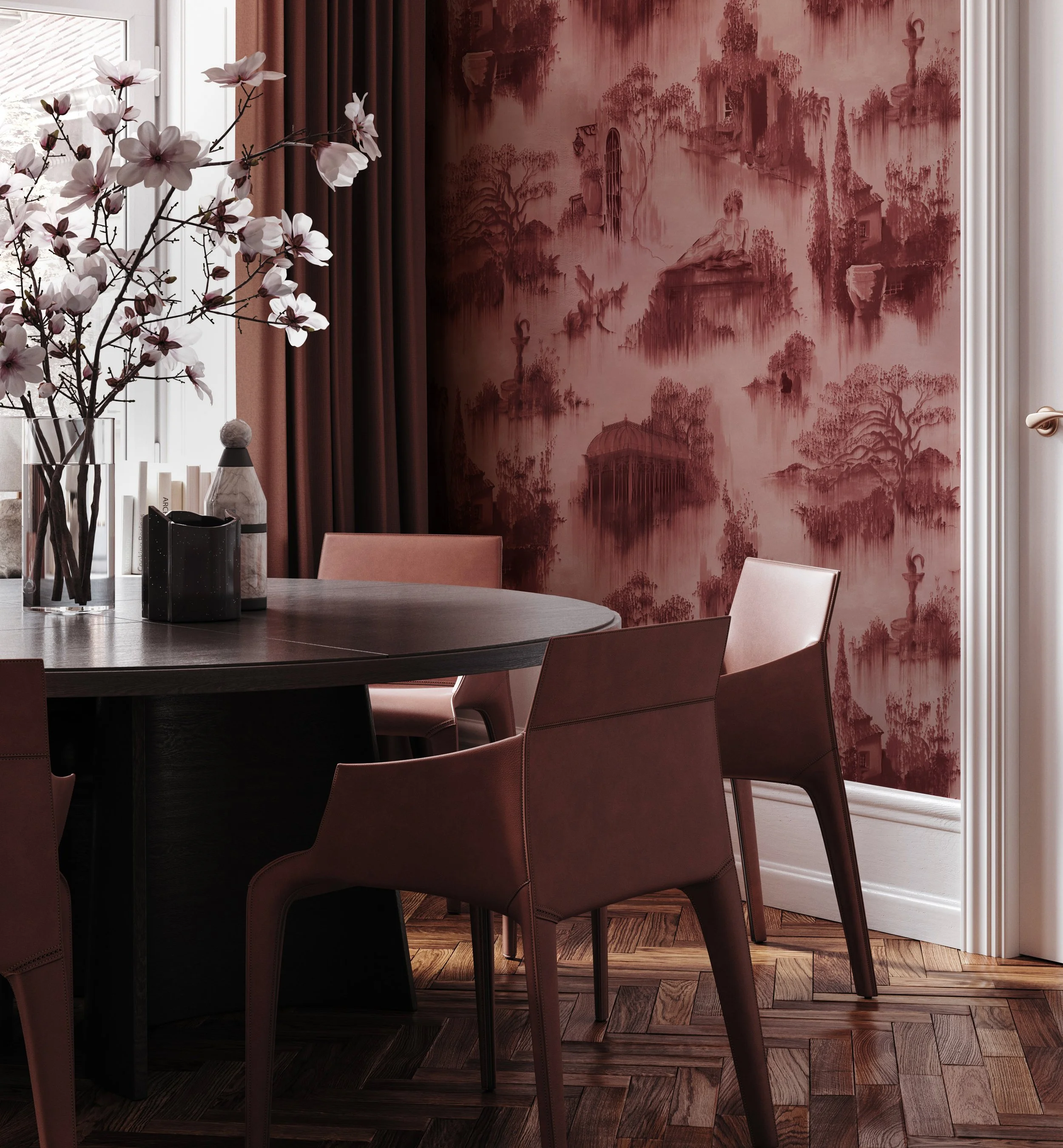 Amelia Toile - Amaranth