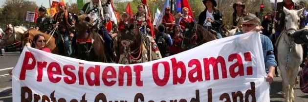 May 8, 2015 - #NoKXL Protest Rally During President Obama’s Visit to South Dakota