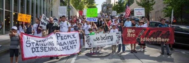 Apr 24, 2016 - Nooksack 306 and Supporters Rally Against Disenrollment