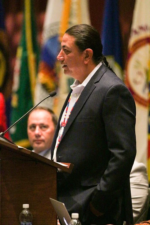 Chairman Archambault. Photo credit goes to Scott Brings Plenty/Cherokee One Feather.