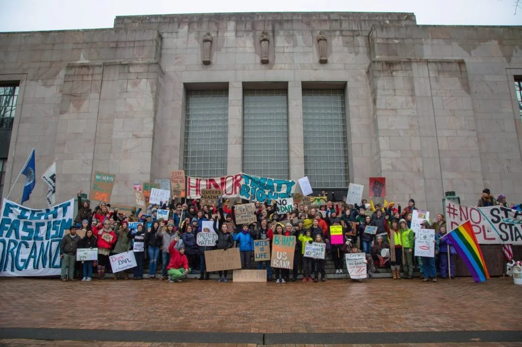Feb 10, 2017 - Coalition calls for Pipeline Divestment from City of Bellingham and U.S. Bank