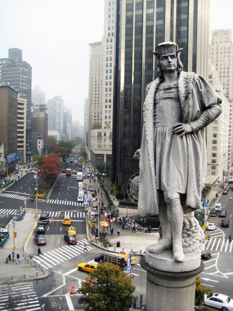 Columbus monument in New York