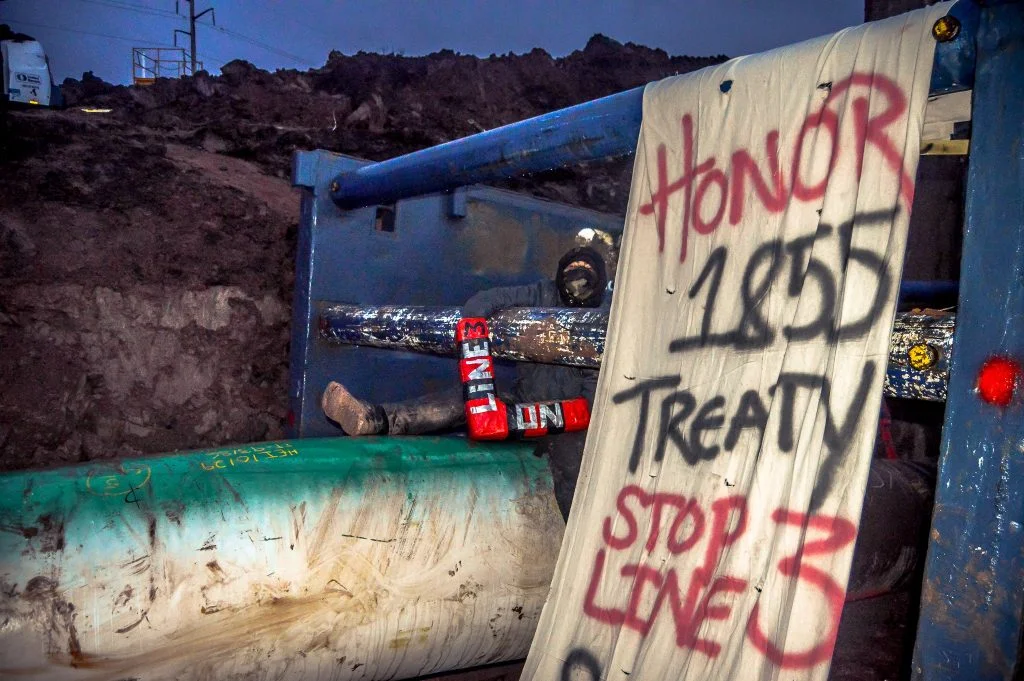 Nov 16, 2017 - Water Protectors Shut Down Line 3 Construction in Wisconsin “Saying STAY OUT OF MN!”