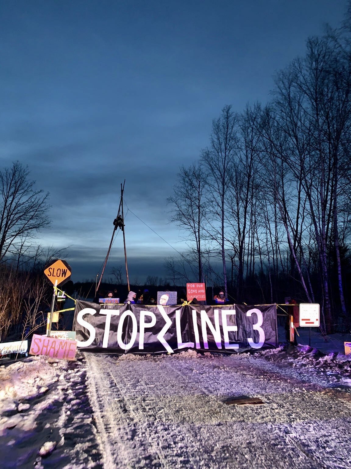 Water Protectors Blockade Multiple Line 3 Worksites