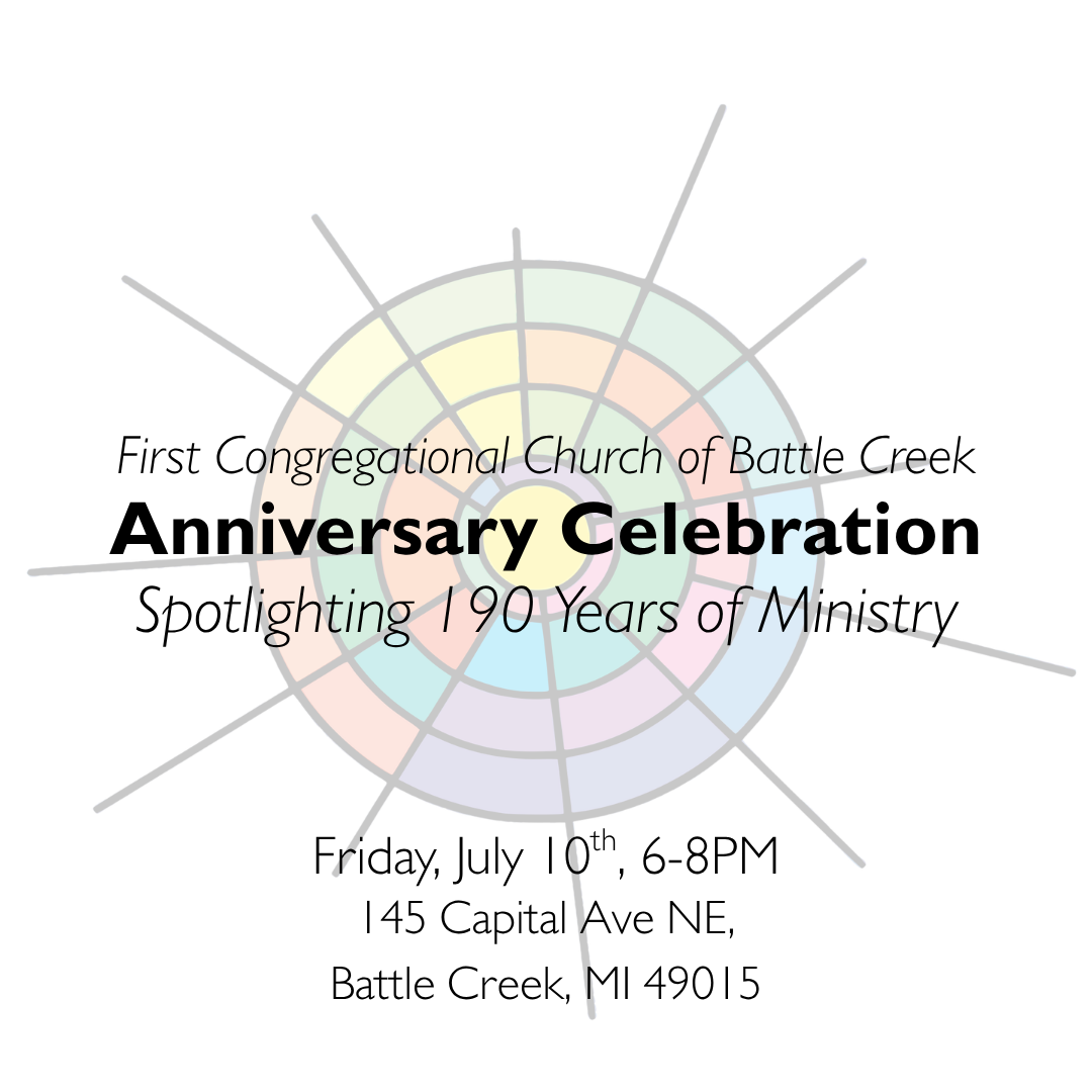 190th Anniversary Celebration: July 10th, 6-8PM