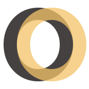The minimalist brandmark logo for Two20 Resources, showing two overlapping circles in dark gray and gold that seamlessly blend to create a stylized interlocking icon.