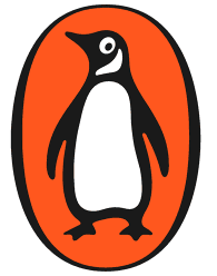 The iconic Penguin Books publisher logo, featuring a stylized black and white penguin standing inside an upright orange oval with a black border.